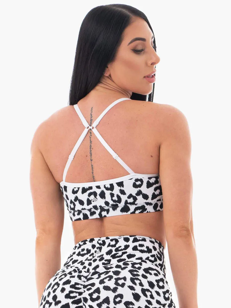 ANIMAL SPORTS BRA SNOW LEOPARD