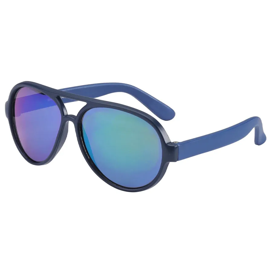 Baby Sunnies Pilot - Matte Blue (0-18 Months)