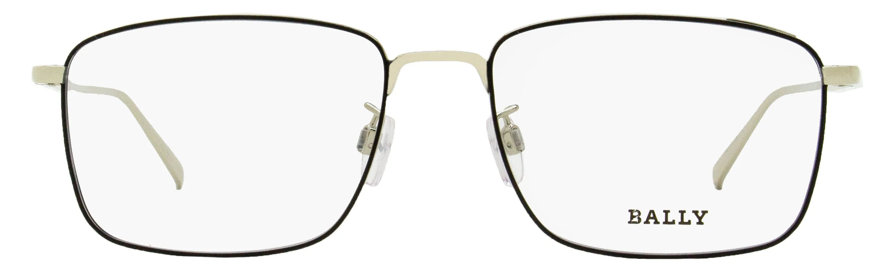 Bally Thin Rectangular Eyeglasses BY5027D 016 Palladium 55mm
