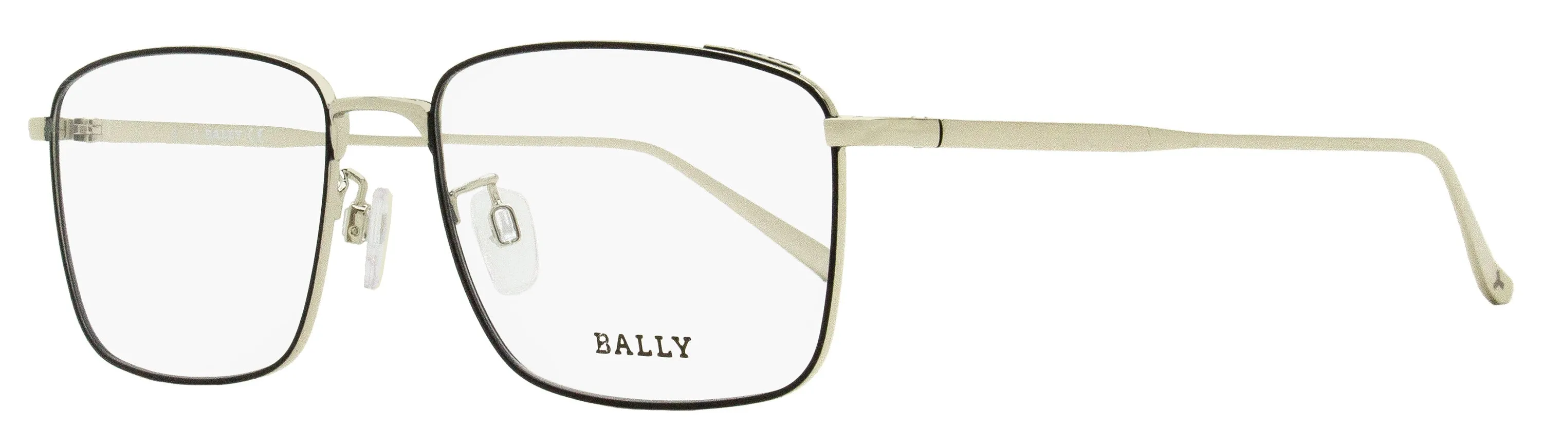 Bally Thin Rectangular Eyeglasses BY5027D 016 Palladium 55mm