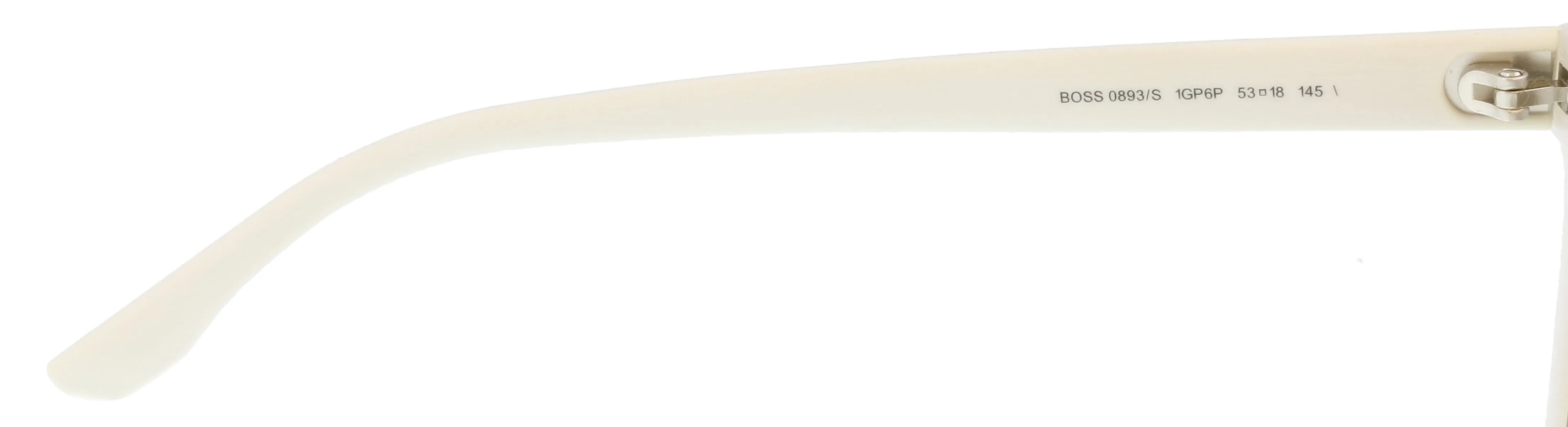 BOSS 0893/S 01GP- 6P White Square Sunglasses