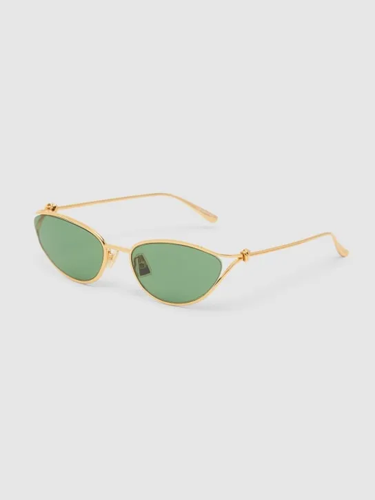 Bottega Veneta   BV1330S Knot cat eye metal sunglasses 