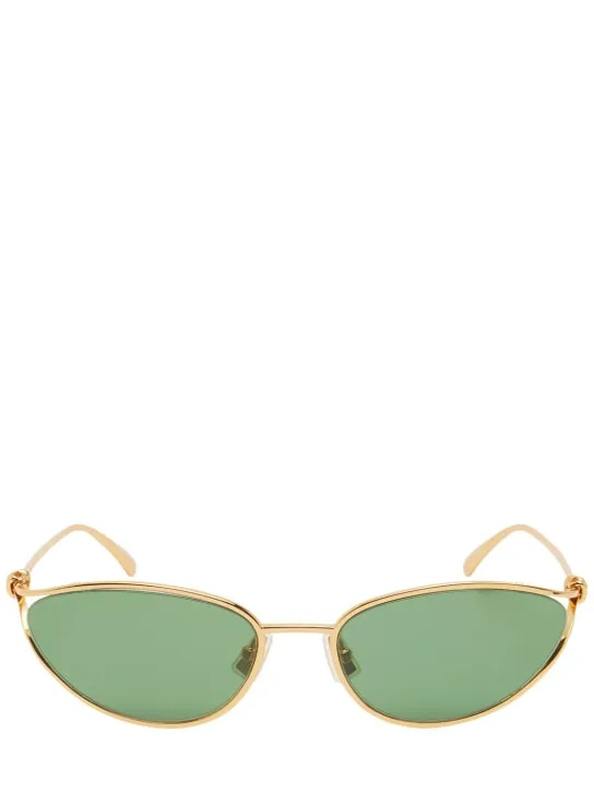Bottega Veneta   BV1330S Knot cat eye metal sunglasses 