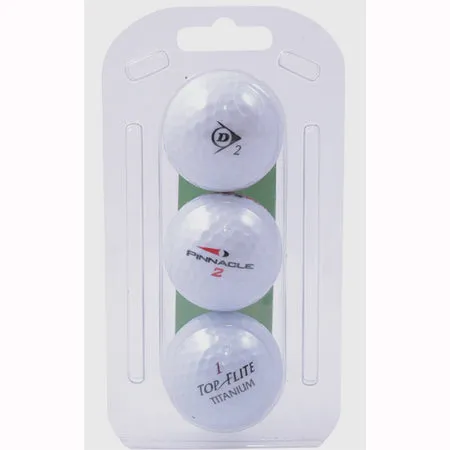 Branded Lake Golf Balls 3 pack