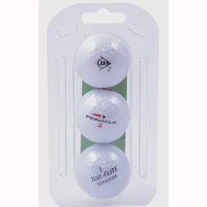 Branded Lake Golf Balls 3 pack
