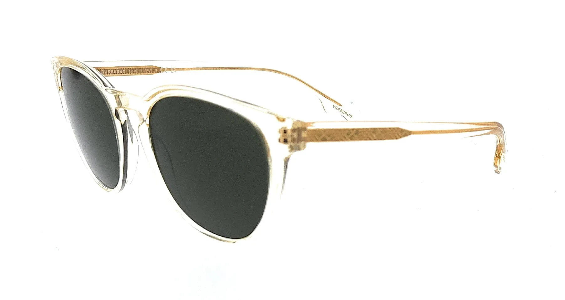 Burberry  0BE4310 385271 Transparent Yellow Round Sunglasses