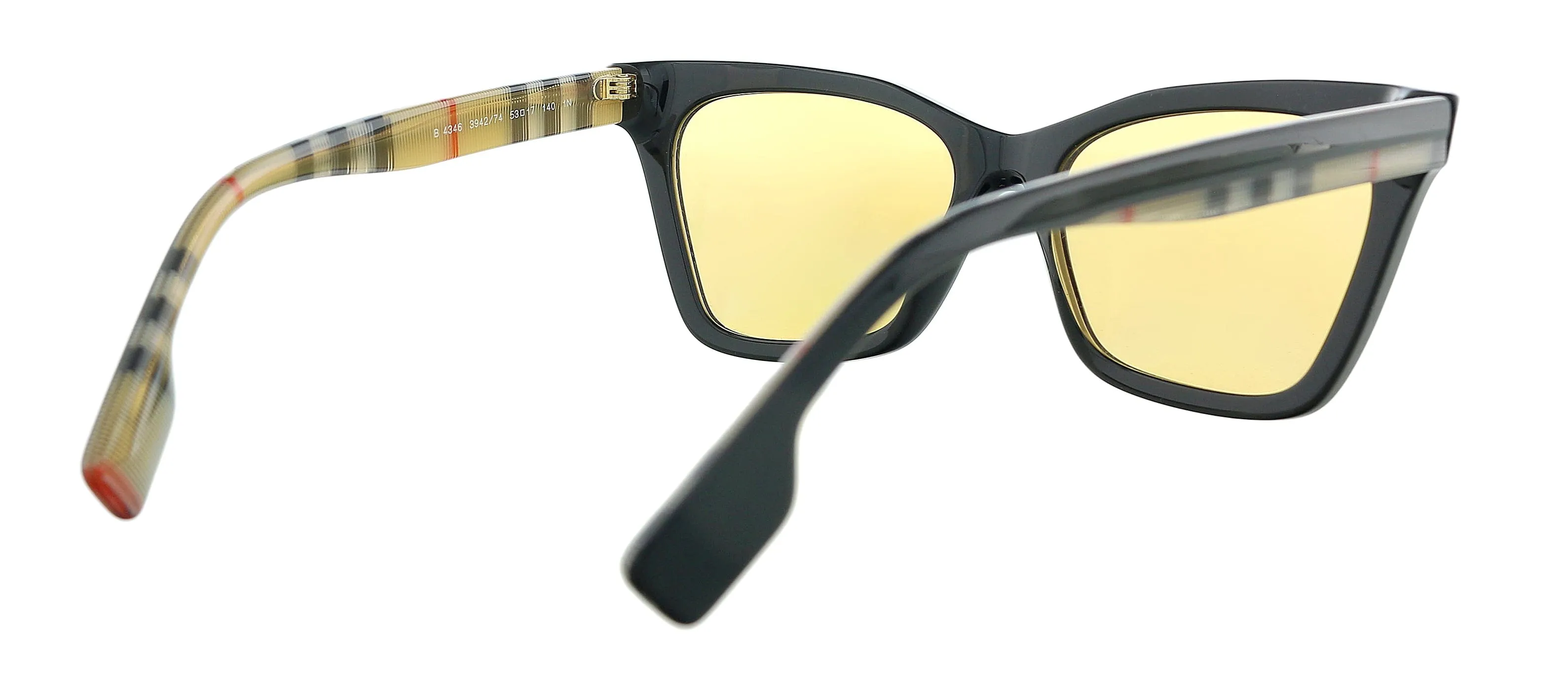 Burberry 0BE4346 ELSA 394274 Black  Irregular Square Sunglasses