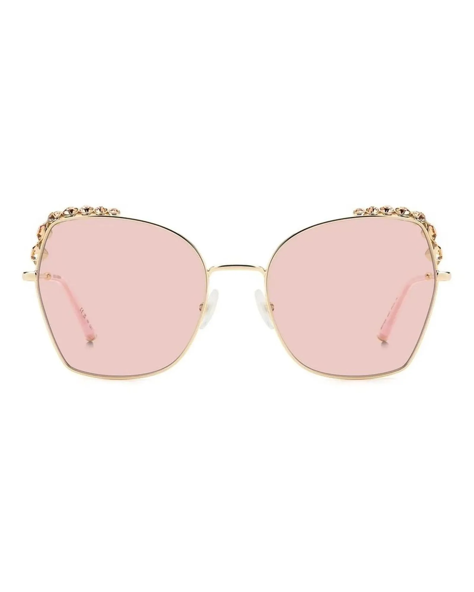 Carolina Herrera Metal Sunglasses with Pink Dial and Category 3 Protection
