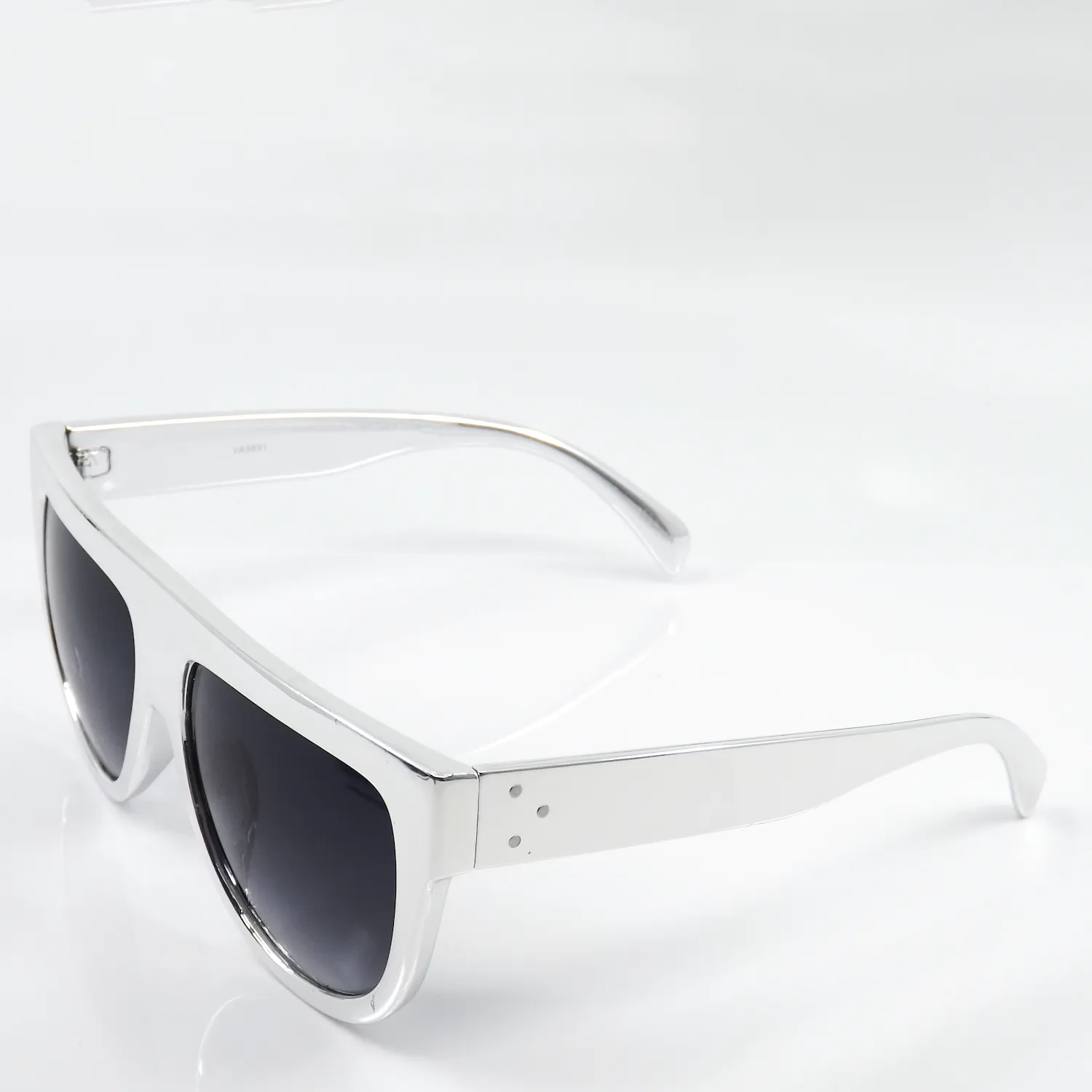 Chromed Out Flat Top Square Sunglasses
