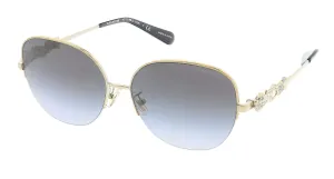 Coach 0HC7118B 93468G57 Light Gold Full rim Round Sunglasses