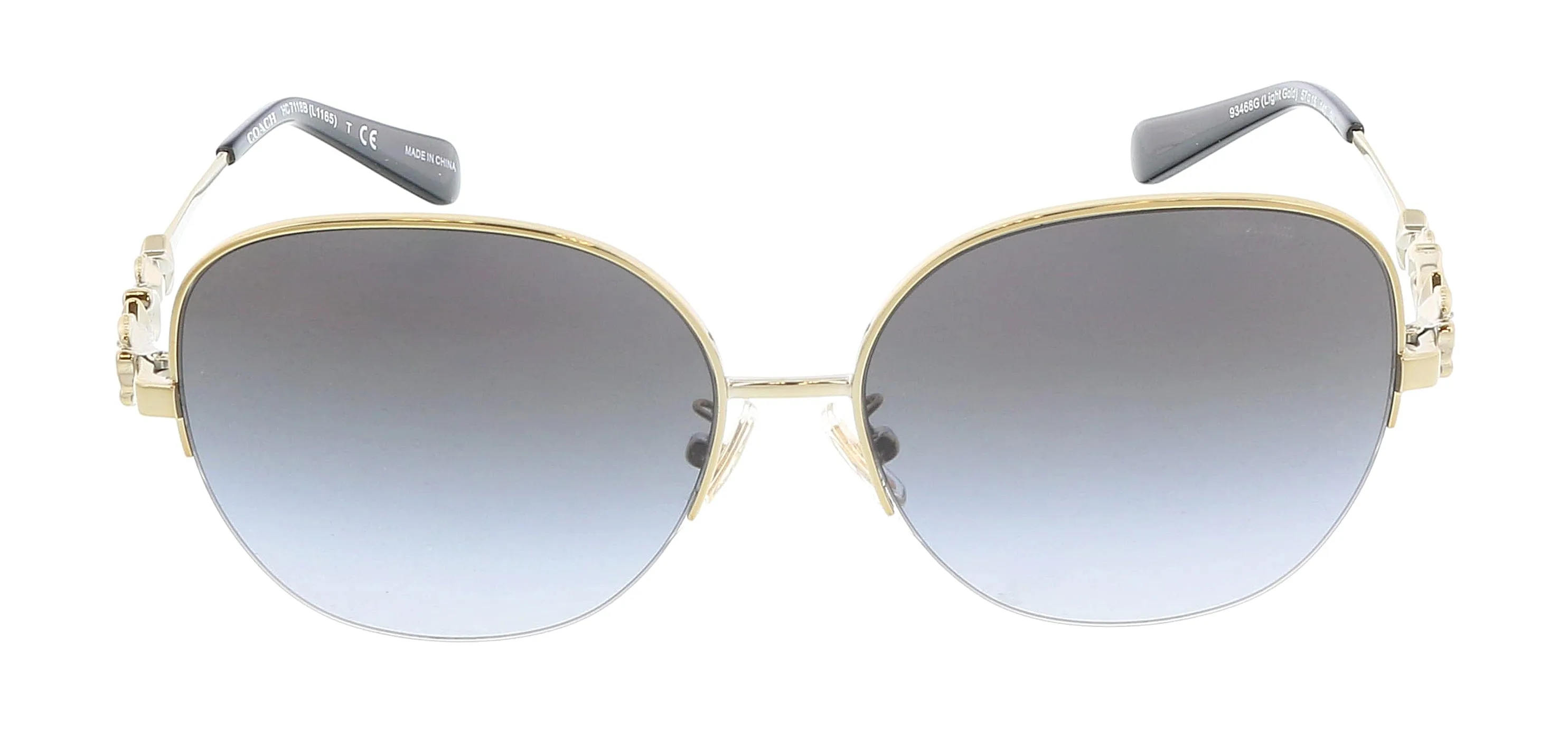 Coach 0HC7118B 93468G57 Light Gold Full rim Round Sunglasses