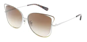 Coach HC7106 (L1108) 933913 Shiny Brown Cat Eye Sunglasses