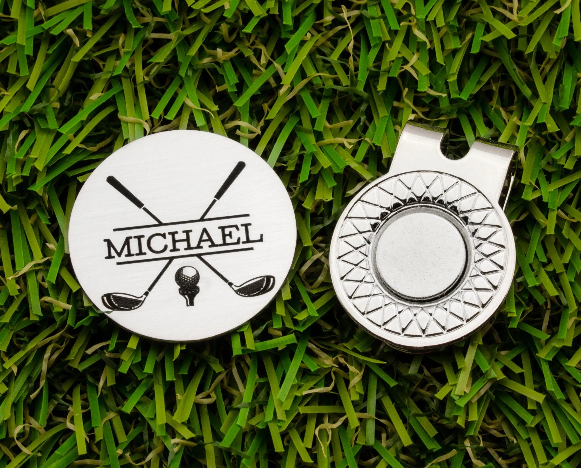 Custom Golf Ball Marker with Hat Clip