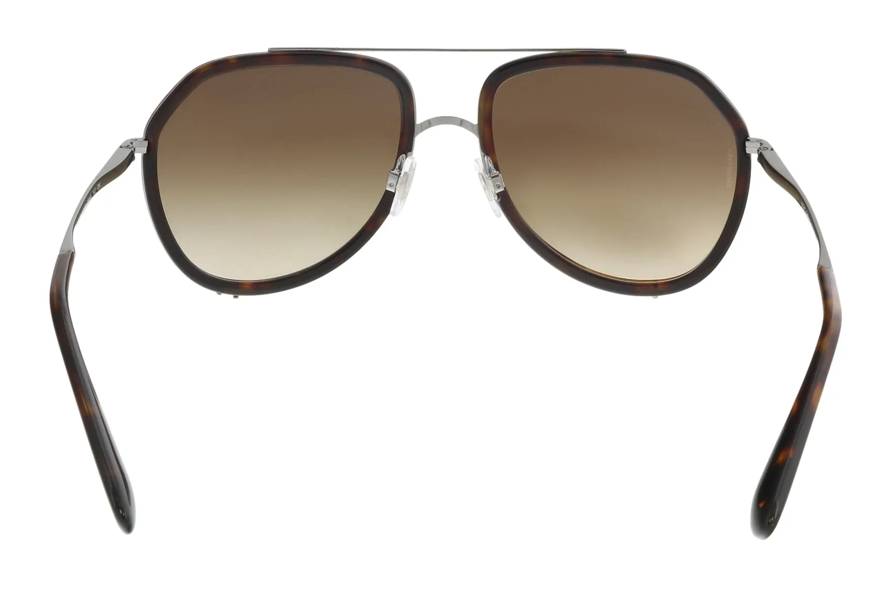 Dolce & Gabbana DG2161 04/13 Havana/Silver Cut Out Geometric Pilot Sunglasses