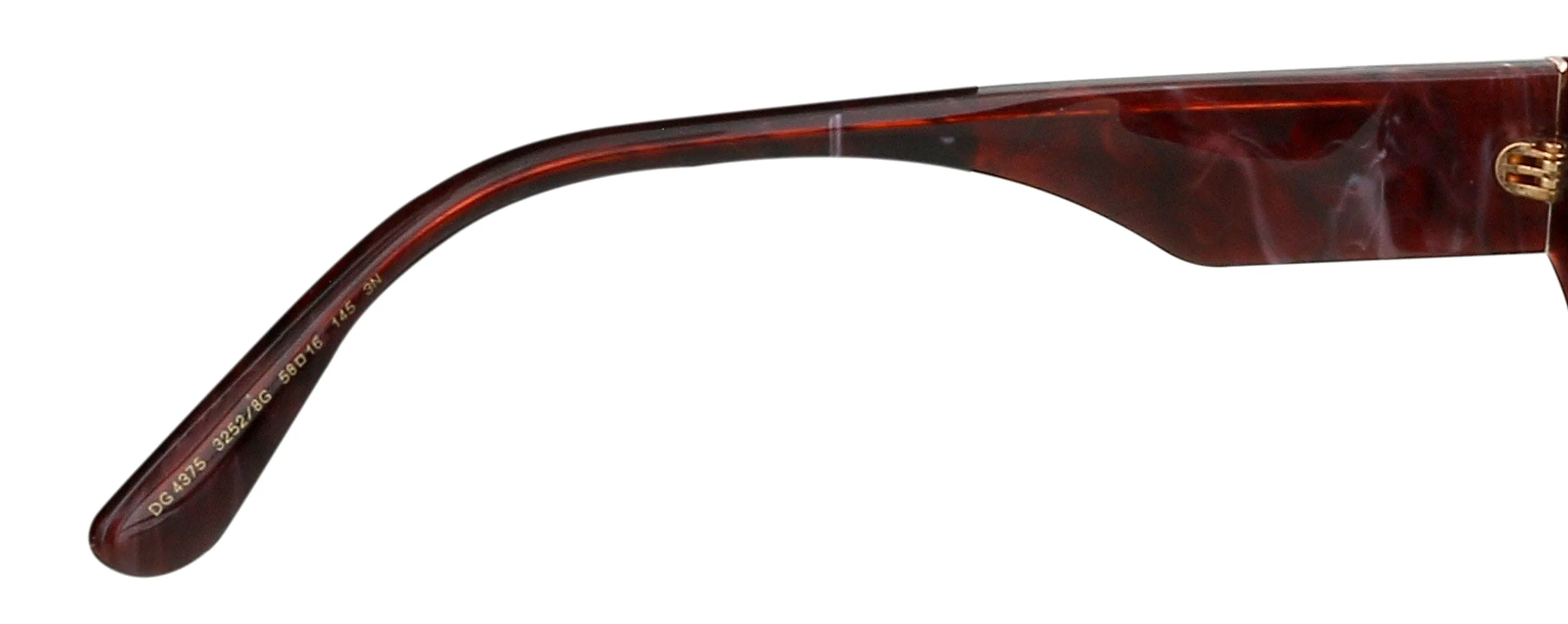 Dolce & Gabbana  DG4375 32528G Bordeaux Marble Cat Eye Sunglasses
