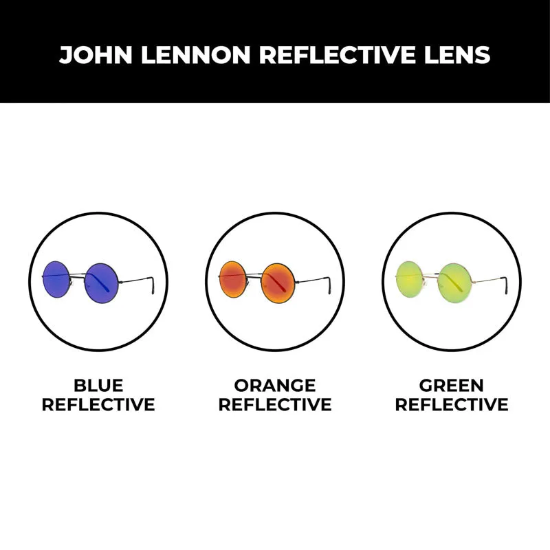 Eye Love Shadez | John Lennon Retro Collection Reflective Round Sunglasses