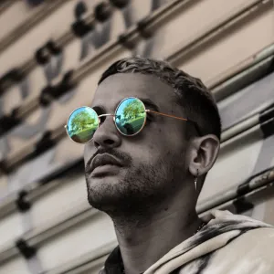 Eye Love Shadez | John Lennon Retro Collection Reflective Round Sunglasses