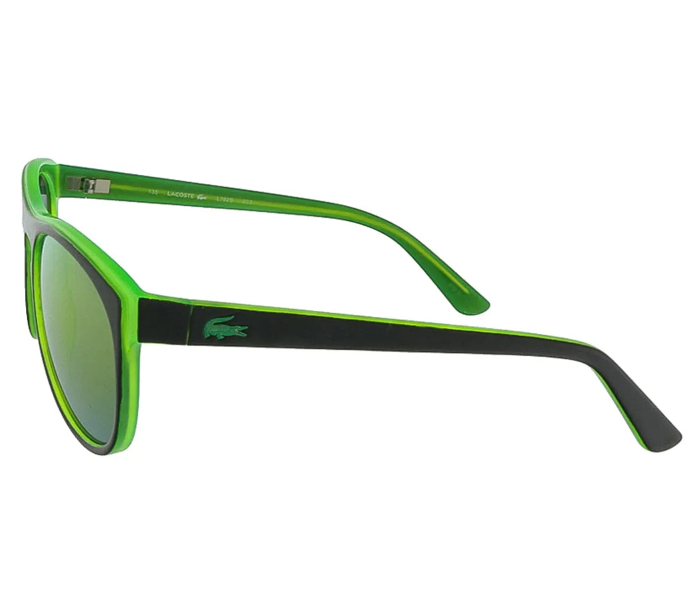 Lacoste L782S 002 Black/Green Rectangle Sunglasses