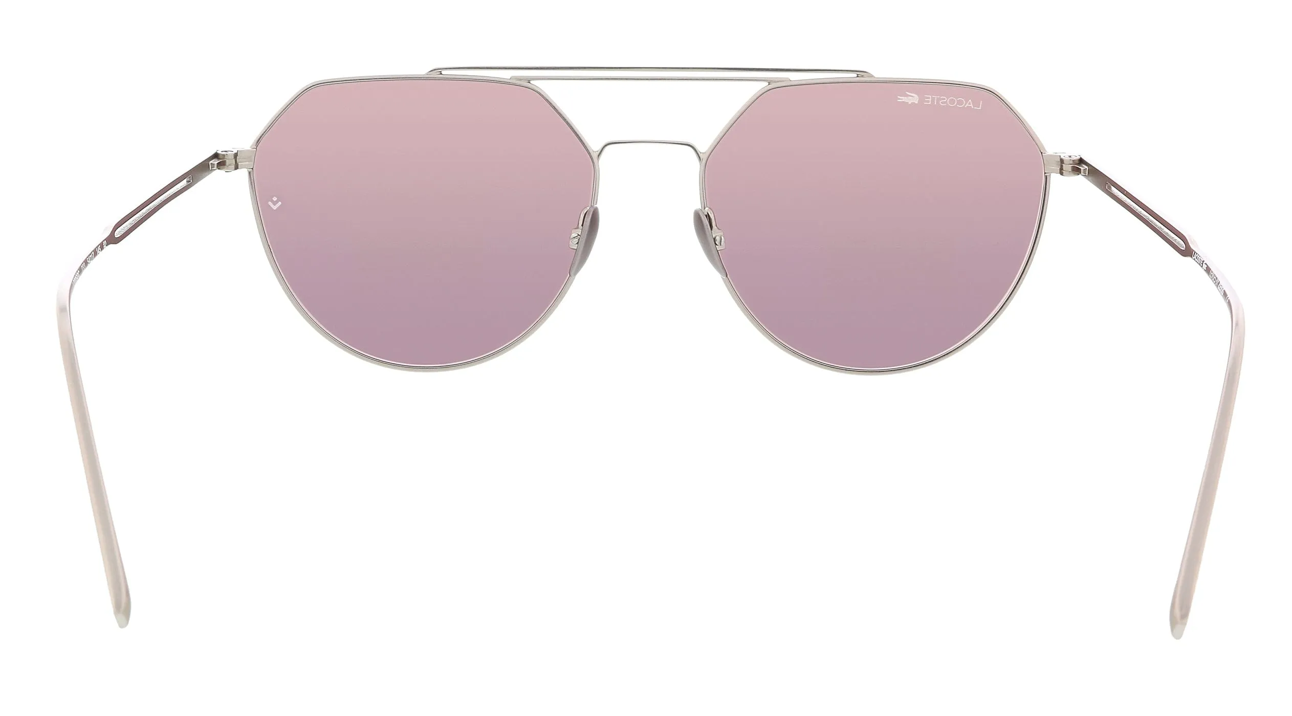 Lacoste Paris Collection L220SPC 41568 Matte Gunmetal Geometric Round Sunglasses