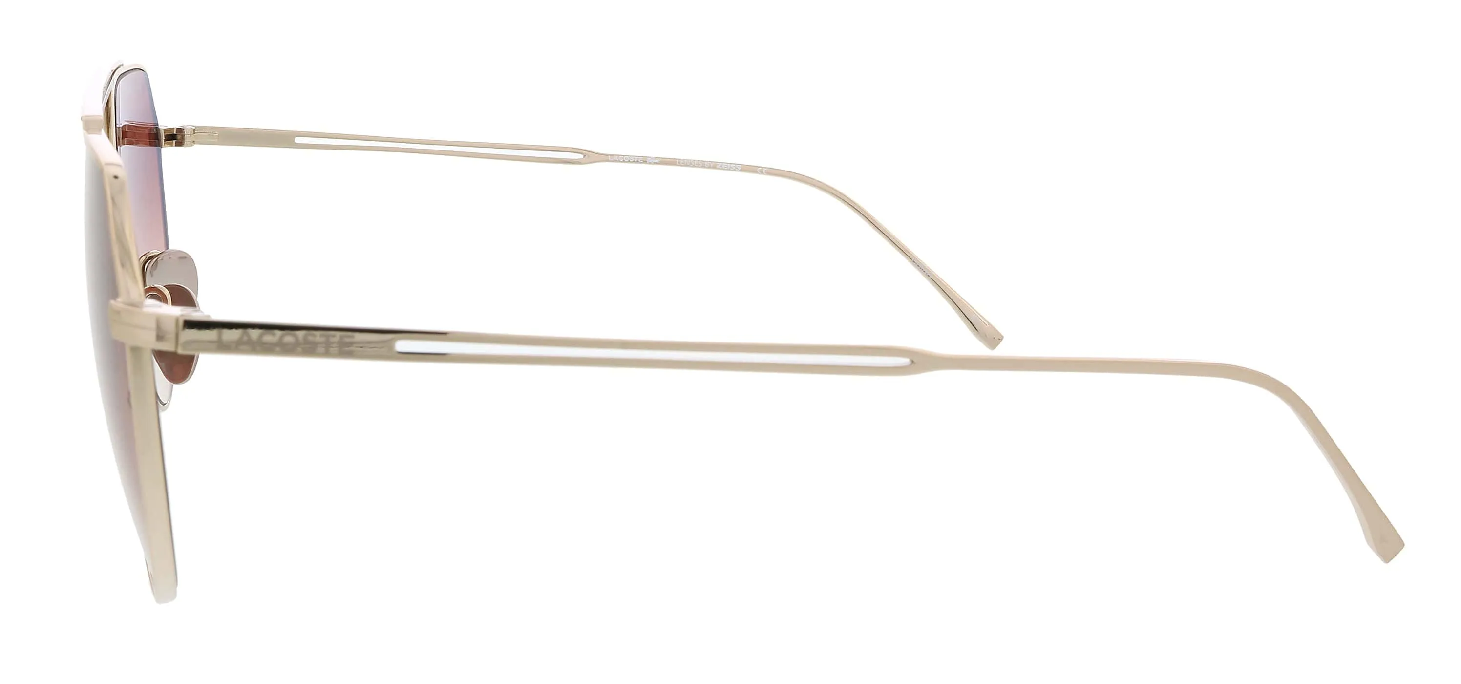 Lacoste Paris Collection L220SPC 41568 Rose Gold Geometric Round Sunglasses