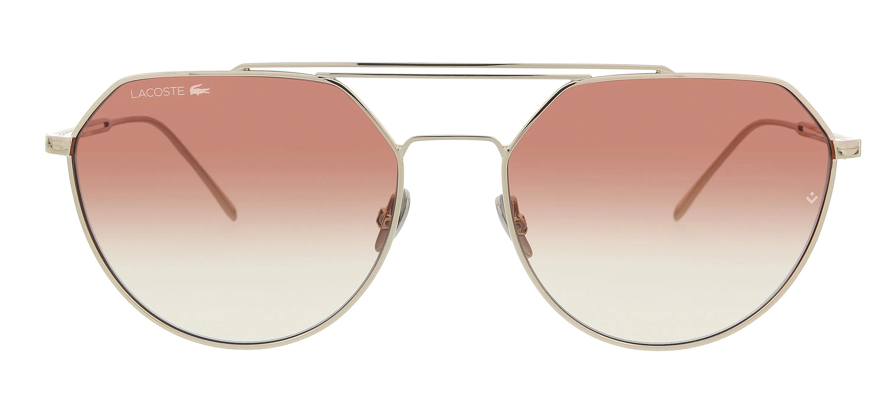 Lacoste Paris Collection L220SPC 41568 Rose Gold Geometric Round Sunglasses