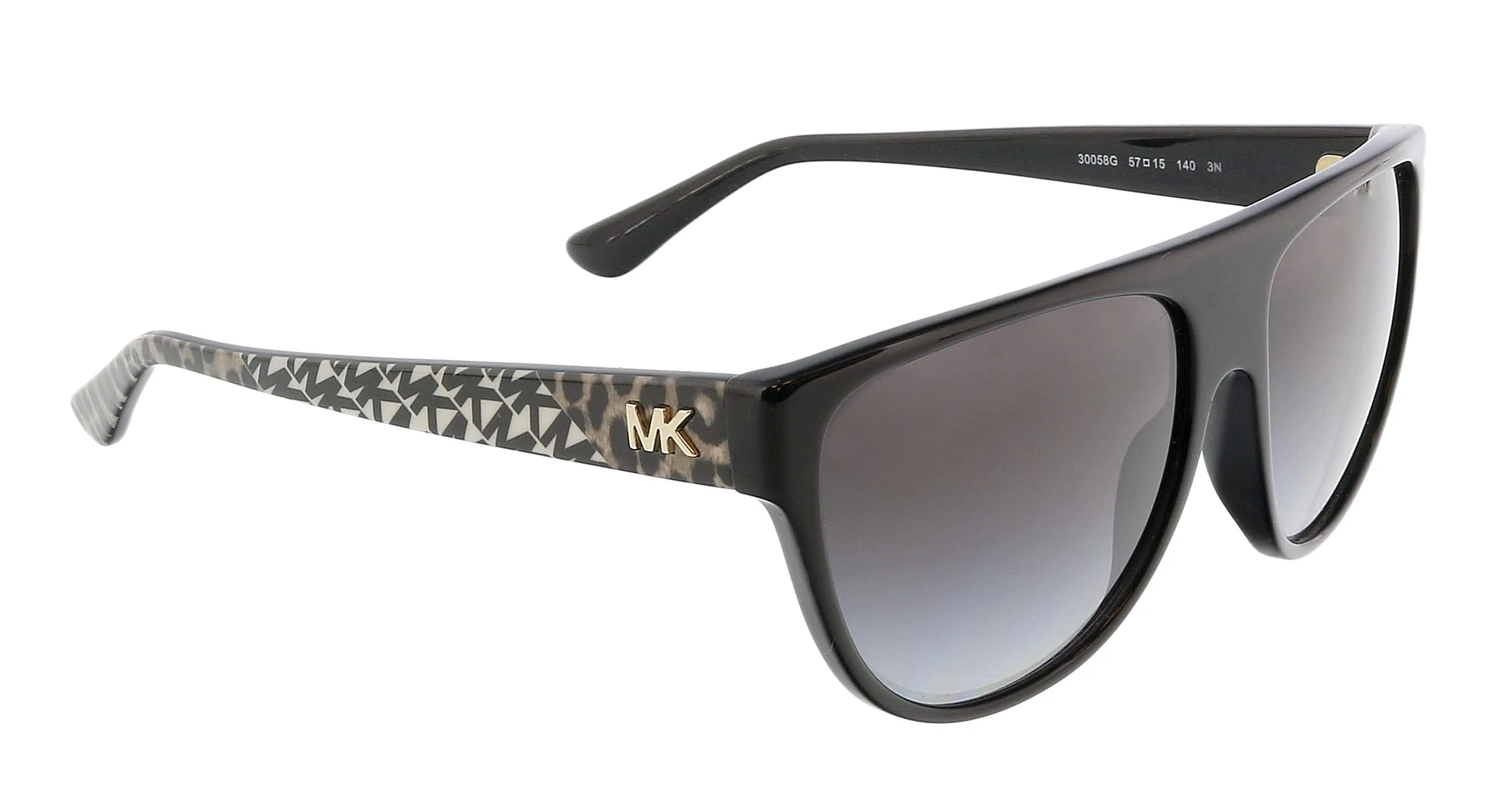 Michael Kors 0MK2111 30058G57 Black Full rim Aviator Sunglasses