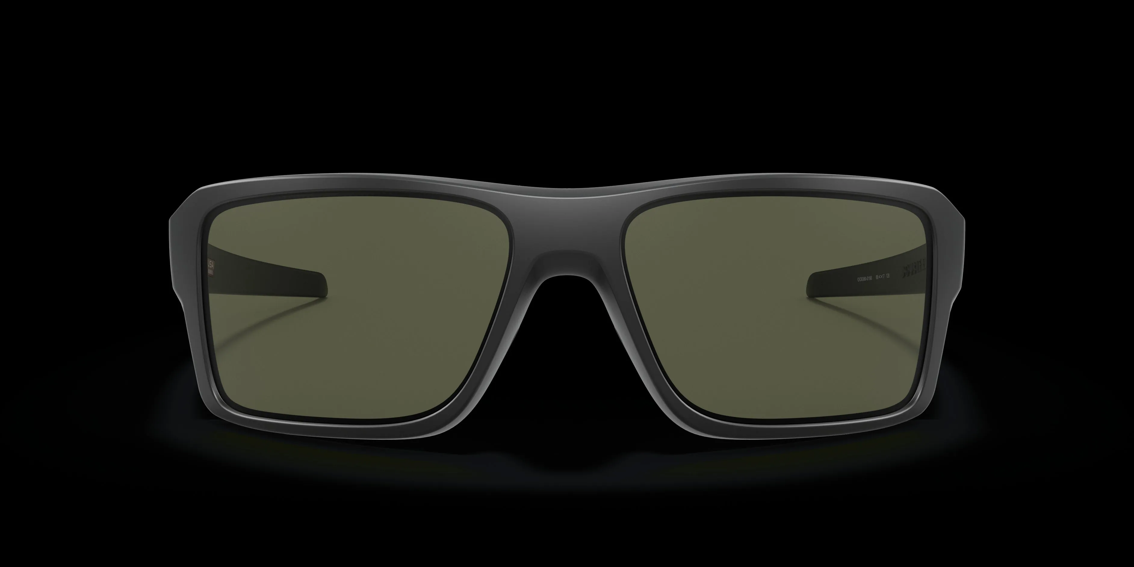 Oakley Men'S Double Edge Rectangular Sunglasses, Matte Black, 66.01 Mm