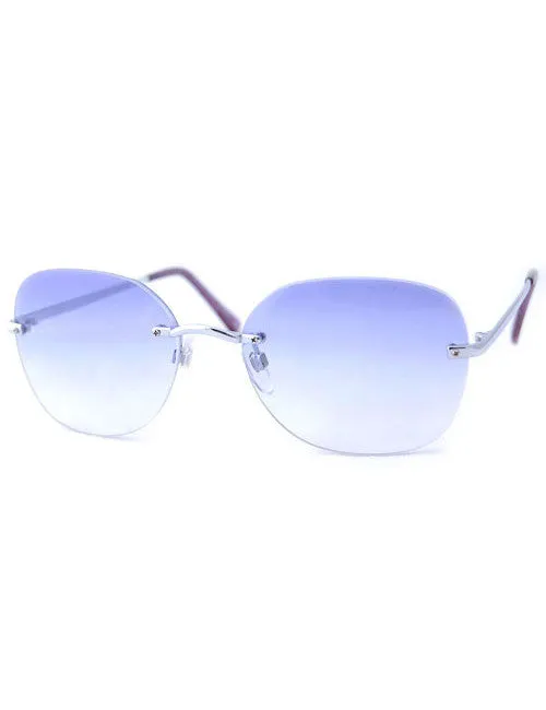 P.C.P. Purple Rimless 2000's Sunglasses
