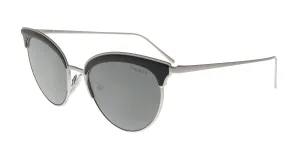 Prada  PR60VS 421407 CONCEPTUAL Matte Silver/Black Cateye  Sunglasses