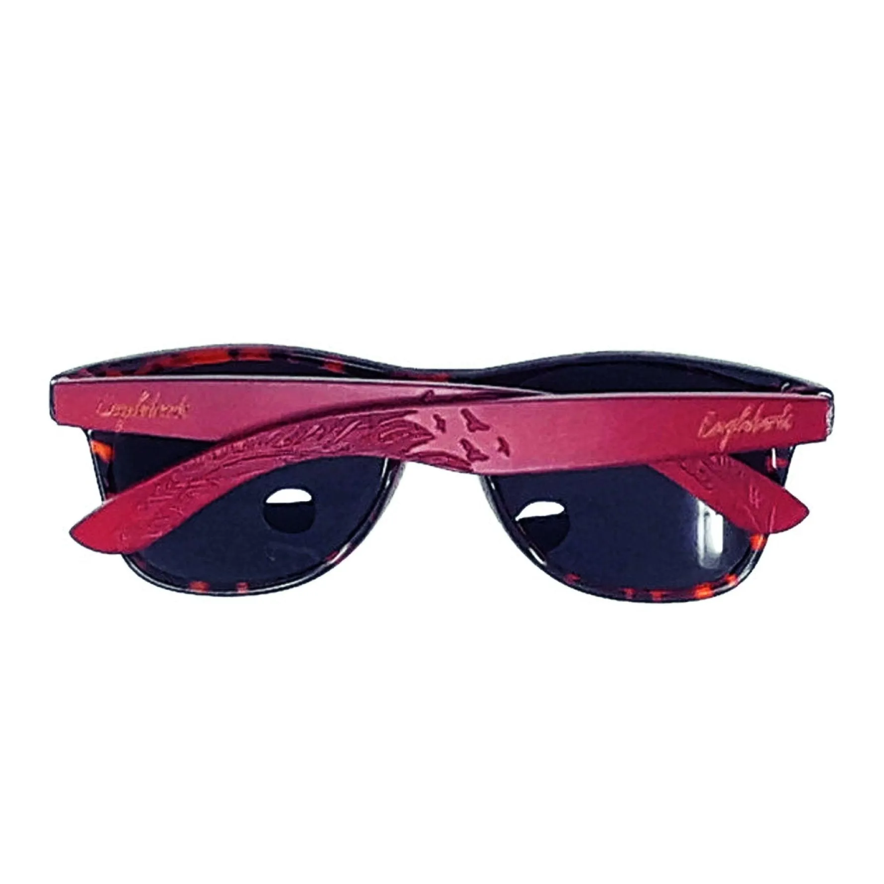 Red Bamboo Tortoise Sunglasses, Polarized & Engraved
